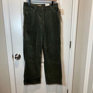 Covington Sport Women's Straight Leg‎ Corduroy Jeans Camouflage Green Size 10